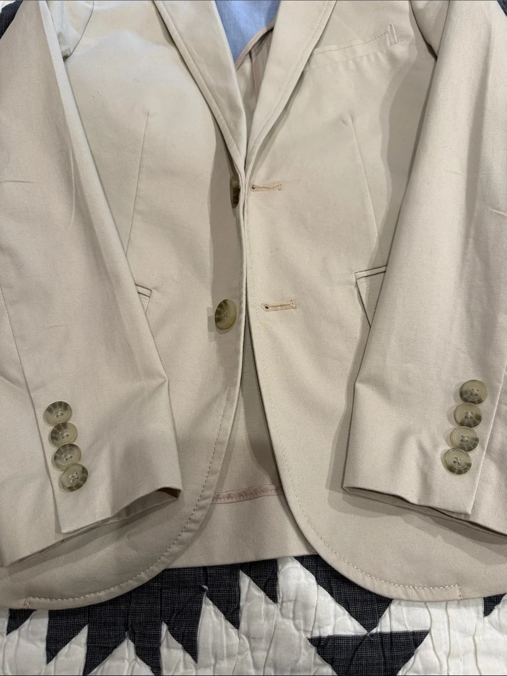 Crewcuts Beige Single-Breasted Sport Coat